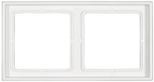 CADRE 2 MODULES ENTRE-AXE 71mm LS990 BLANC - LS982WW