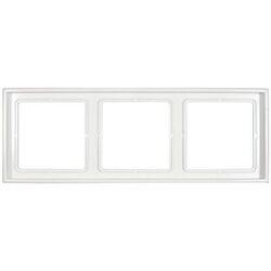 CADRE 3 MODULES ENTRE-AXE 71mm LS990 BLANC - LS983WW
