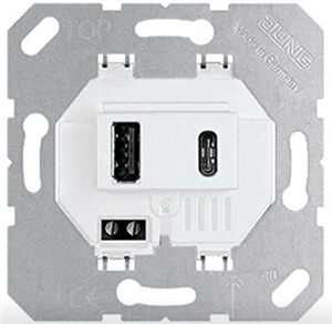 CHARGEUR USB TYPE A + C S&Eacute;RIE LS - USB15CAWW