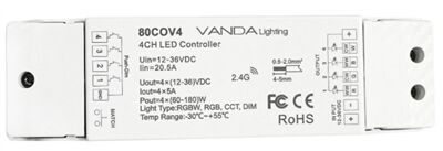 CONTR&Ocirc;LEUR SOFTDARK MONO COULEUR / BLANC DYNAMIC(CCT) / RGB / RGBW 12/2- 80COV4
