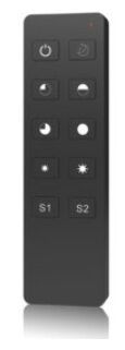 T&Eacute;L&Eacute;COMMANDE MONO COULEUR 1 ZONE SOFTDARK + SUPPORT NOIRE - 80RCR1