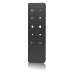 T&Eacute;L&Eacute;COMMANDE MONO COULEUR 1 ZONE SOFTDARK + SUPPORT NOIRE - 80RCR1