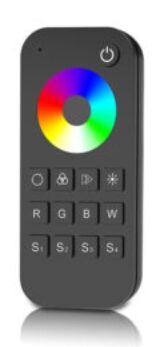 T&Eacute;L&Eacute;COMMANDE RGB/RGBW 1 ZONE SOFTDARK + SUPPORT NOIR - 80RCRT4