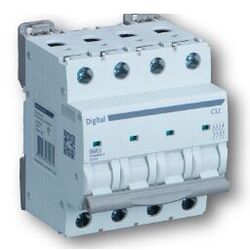 DISJONCTEUR TETRAPOLAIRE 4 x 40A 6KA COURBE C 4 MODULES - 02056