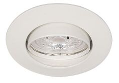 SUPPORT DE SPOT BE BETTER GU10 ROND ORIENTABLE BLANC ALUMINIUM IP20 - 2310