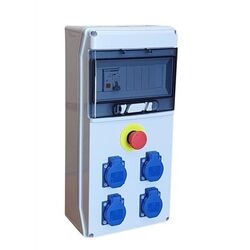 COFFRET DE DISTRIBUTION 16A 4PC 2P+T BOUTON ARR&Ecirc;T URGENCE - 31132
