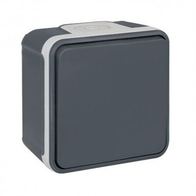 INTERRUPTEUR VA ET VIENT OXXO 10A SAILLIE GRIS IP55 - 60800