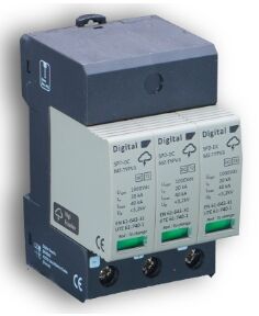 PARAFOUDRE COMPACT T&Eacute;TRAPOLAIRE AC 4 x 25A 4P/IMAX 40KA TYPE II - 08204