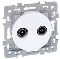 PRISES TV / FM BLANC SQUARE - 60265