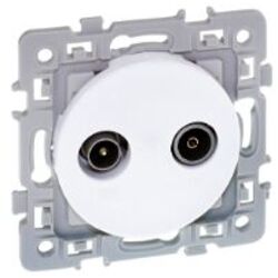 PRISES TV / FM BLANC SQUARE - 60265