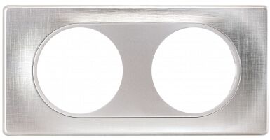PLAQUE DE FINITION 2 POSTE ARROW SILVER COM&Egrave;TE - 62187