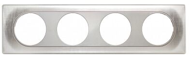 PLAQUE DE FINITION 4 POSTE ARROW SILVER COM&Egrave;TE - 62189