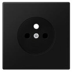 ENJOLIVEUR POUR PRISE 2P+T POUR M&Eacute;CANISME 152LS 990 NOIR MAT - LS1521FKISWMPL-1