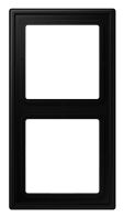 CADRE 2 MODULES ENTRE-AXE 71mm LS990 NOIR MAT - LS982SWM