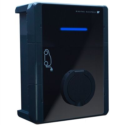 BORNE RECHARGE V&Eacute;HICULE &Eacute;LECTRIQUE 230V 3 Ph+N 8-16A/11kW REGL. + PRISE- 15136