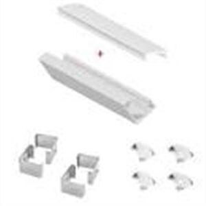 KIT PROFIL&Eacute; BLANC 2M ANGLE 18x18x12mm DIFF DEPOLI 4 FIX + EMBOUTS - KIT890023TB