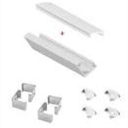 KIT PROFIL&Eacute; BLANC 2M ANGLE 18x18x12mm DIFF DEPOLI 4 FIX + EMBOUTS - KIT890023TB