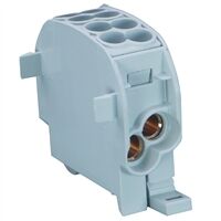 BLOC DE DISTRIBUTION 16mm� 2E/2S GRIS 100A 1 MODULE - 41582