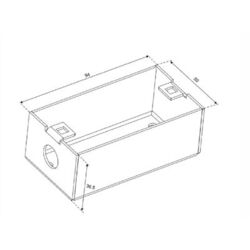 BOITIER ENCASTREMENT 94x49x35mm POUR BP/508IRL-ETR- BOIT/ETR