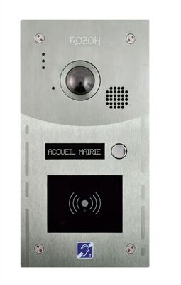 PLATINE ROZOH VID&Eacute;O ERP 3 BOUTONS AVEC LECTEUR VIGIK ML - R204-0103