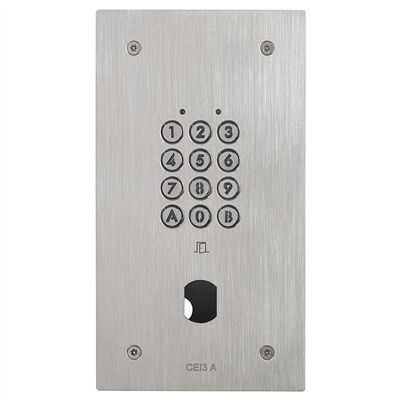 CLAVIER INOX ENC100 CODES 2 RELAIS + PERCAGE T25 (MCVE) 120191 - CIE3A - 120191