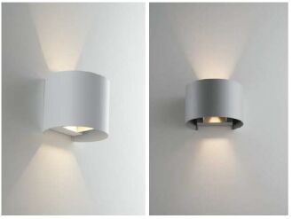 APPLIQUE DELTA LED 2 x 5W UP & DOWN 3000K 522/621LM IP54 IK10 GRIS - 4125DELTAG3
