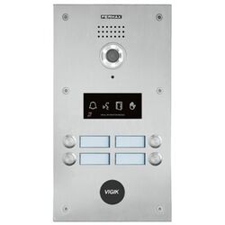 PLATINE MARINE VID&Eacute;O DIAL 4 BP 2 RANGEES INOX DUOX PLUS PMR - 5820