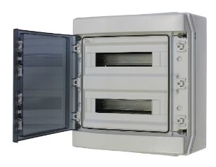 COFFRET &Eacute;TANCHE ABS 2 X 18 MODULES 436x418x145 IP65 - 07121