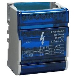 R&Eacute;PARTITEUR MODULAIRE 2 x 10 D&Eacute;PARTS 125A 5,5 MODULES - 41514
