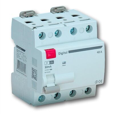 INTERRUPTEUR DIFF&Eacute;RENTIEL 4 x 40A / 300 mA TYPE B 4 MODULES - 03476