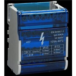 R&Eacute;PARTITEUR MODULAIRE 2 x 14 D&Eacute;PARTS 125A 5,5 MODULES - 41516
