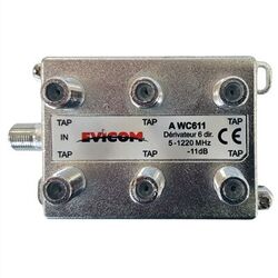 D&Eacute;RIVATEUR 6D TERMINAL 5-1220MHz 11dB SORTIE EN FA&Ccedil;ADE 364760 - AWC611