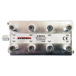 D&Eacute;RIVATEUR 8D TERMINAL 5-1220MHz 12dB SORTIE EN FA&Ccedil;ADE - AWC812