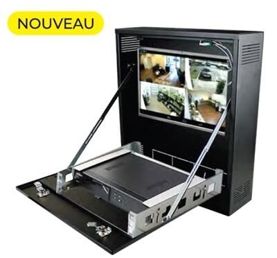 COFFRET MURAL VID&Eacute;O 19" 580 x 546 x 150mm - CODVR-58-54-15NR