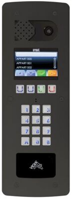 PLATINE A DEF 2VOICE ANTHRACITE GD AFFICHEUR + CLAVIER + VIGIK PLAT - D83/IGLP