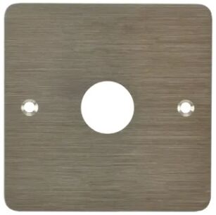 PLAQUE ACIER INOXYDABLE 80 X 80 MM PERCAGE 19 MM SANS MARQUAGE - SSP200