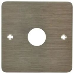 PLAQUE ACIER INOXYDABLE 80 X 80 MM PERCAGE 19 MM SANS MARQUAGE - SSP200