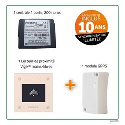 INTRABOX DATA ECO LECTEUR VIGIK+ ML 200 NOMS PR&Eacute;PAYE 10 ANS - 06-0180-PLUS