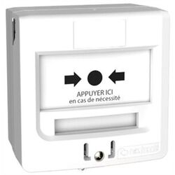 D&Eacute;CLENCHEUR MANUEL 1C SAILLIE / ENC "APPUYER ICI" BLANC + CAPOT - 5710B1C