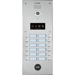 PLATINE MARINE VID&Eacute;O DIAL 12 BP 2 RANGEES INOX DUOX PLUS PMR - 5822