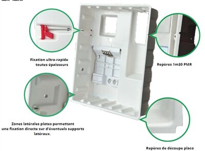 BAC D'ENCASTREMENT THERMOFORM&Eacute; 2 TRAV&Eacute;ES 4 RANG&Eacute;ES (2T4R) - 0802415R13
