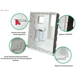 BAC D'ENCASTREMENT THERMOFORM&Eacute; 2 TRAV&Eacute;ES 4 RANG&Eacute;ES (2T4R) - 0802415R13